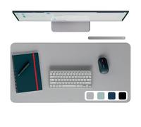 Leitz Large 80x40cm Light Grey Desk Mat, Waterproof Desk Protector