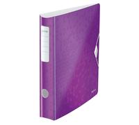 Leitz Lever Arch File, Metallic purple, A4, Curved spine 50mm width, Elastic fas