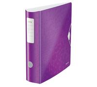 Leitz Lever Arch File, Metallic purple, A4, Curved spine 75mm width, Elastic fas