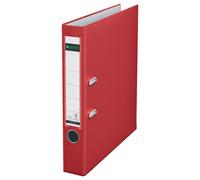 Leitz Lever Arch File, Red, A4, 50mm Width, Plastic, 10155025
