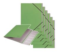 Leitz Libro con 6 Divisori ed 1 Indice in Formato A4, in Carta Riciclata e Riciclabile al 100%, Gamma Recycle, 245 mm x 2 mm x 320 mm - Verde