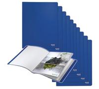 Leitz Libro Espositore con 20 Buste Trasparenti per Fogli A4 in PP Riciclato al 90% e Riciclabile al 100%, Gamma Recycle, 231 mm x 13 mm x 310 mm - Blu