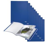 Leitz Libro Espositore con 40 Buste Trasparenti per Fogli A4 in PP Riciclato al 90% e Riciclabile al 100%, Gamma Recycle, 231 mm x 13 mm x 310 mm - Blu
