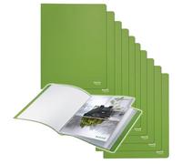 Leitz Libro Espositore con 40 Buste Trasparenti per Fogli A4 in PP Riciclato al 90% e Riciclabile al 100%, Gamma Recycle, 231 mm x 13 mm x 310 mm - Verde