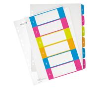 Leitz Multicolore Index Stampabile Wow Pp A4 + Etichette 1-6