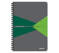 Leitz Office 44991055 - Quaderno a righe, formato A5, con rilegatura a spirale, apertura a 360 gradi, copertina in PP, 180 pagine, 90 fogli di carta certificata FSC (80 g/m²), per ufficio e scuola
