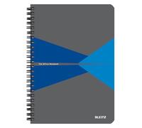 Leitz Office Quaderno quadretti A5, copertina PP, rilegatura a spirale, apertura a 360 gradi, 180 pagine/90 fogli, carta certificata FSC (80 g/m²), per ufficio e scuola, Blu, 44981035