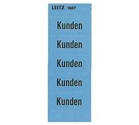 LEITZ Ordner-Inhaltsschild Kunden, blau, 100 Pezzi