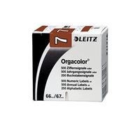 Leitz Orgacolor 66071000 numero di «(7 17,78 cm confezione da 500, colore: marrone