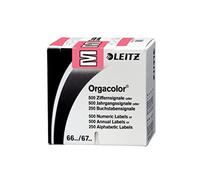 Leitz Orgacolor 66221000 segnale, lettera "M", confezione da 250 pezzi, colore: rosa