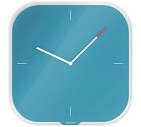 LEITZ - 90170061 - Orologio da parete Cosy - silenzioso - vetro - blu - Leitz - 95282 - Conf. da 1 Pz. - 90170061