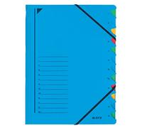 Leitz A4 Divider Book, Holds Up to 200 Sheets, 12 Compartments, Elastic Closure,