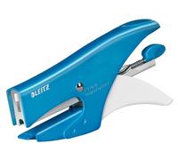 Leitz Pinze cucitrice, ufficio e casa, 15 fogli, metallo, ergonomico, blu metallizzato, WOW, 55311036