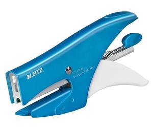 Leitz Pinze cucitrice, ufficio e casa, 15 fogli, metallo, ergonomico, blu metallizzato, WOW, 55311036