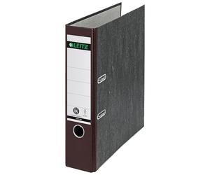 Leitz Plastic Lever Arch File A4 80mm 180° Marrone