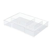 Leitz Plus/Cube 52150002 Vaschetta Organizer, Trasparente, 5 Cassetto