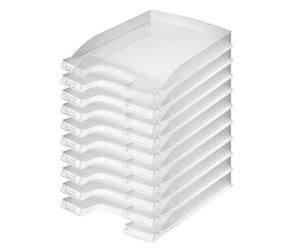 LEITZ PLUS SLIM vaschetta portacorrispondenza - Trasparente Satinato - 10 pezzi - 52370003