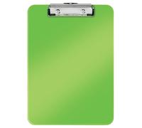 Leitz Portablocco con clip, Formato A4, Plastica rigida, Gamma WOW, Verde, 39710054