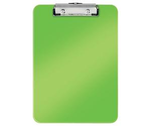 Leitz Portablocco con clip, Formato A4, Plastica rigida, Gamma WOW, Verde, 39710054