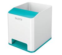 Leitz WOW Portapenne con amplificatore del suono Dual Color, Acquamarina