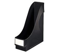 Leitz Portariviste extra largo, confezione da 8 pezzi, ideale per archiviare e archiviare documenti, cataloghi e cartelle in formato A4 e USA, nero, 24250095