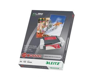Leitz Pouch iLAM UDT Ultra-premium, Lucida, formato A4, 175 micron - Conf. 100 p