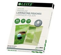 Leitz Pouch per la Plastificazione a caldo con Tecnologia UDT (Unique Direction Technology), Formato A5 , Spessore 2x80 micron, 100 pezzi, 74920000