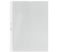 Leitz Premium 47800003 - Fogli a tasca, con fori, in PVC, 120 micron, formato, A4, trasparente