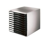 LEITZ - pz. 1 Cassettiera Post-set 10Grigio / nero 52810095