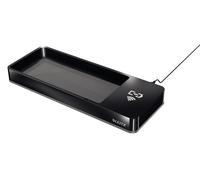 Leitz Qi Wireless Induction Phone Charger with Desk Organiser, Black/Grey, Dual