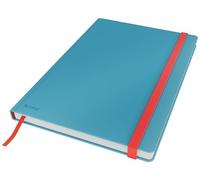 Leitz Quaderno a righe di grandi dimensioni, Copertina rigida, Formato B5, 80 fogli, Gamma Cosy, Blu Calmo, 44830061