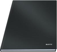 LEITZ - Quaderno a Copertina Plastificata 80 fogli, A4, Nero