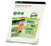 Leitz Quality Pouch per Plastificazione a Caldo, A3, Quality (2 x 80 Micron), Confezione da 100, Transparente