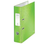 Leitz Raccoglitore a leva, Formato A4, Dorso da 80 mm, Gamma WOW, Verde, 10050054