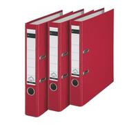 Leitz raccoglitore a leva, plastica, A4 - Confezione da 3 5 cm Red - NUOVO