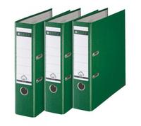 Leitz raccoglitore a leva, plastica, A4 - Confezione da 3 8 cm Green - NUOVO