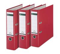 Leitz raccoglitore a leva, plastica, A4 - Confezione da 3 8 cm Red - NUOVO