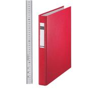 Leitz 42120025 Standard Ring Binder A4 Polypropylene 4 Rings 25 mm Red