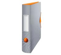 Leitz 180° Active Urban Chic A4 Lever Arch File, Grey, Curved Spine 65mm Width,