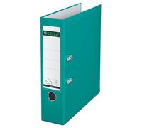 Leitz Raccoglitore con meccanismo a leva 180°, Formato A4, Plastica, Dorso 80 mm, Turchese, 10105052