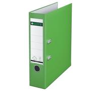 Leitz Raccoglitore con meccanismo a leva 180°, Formato A4, Plastica, Dorso 80 mm, Verde chiaro, 10105050