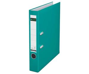 Leitz Raccoglitore con meccanismo a leva 180°, Formato commerciale, Plastica, Dorso 52 mm, Turchese, 10155052