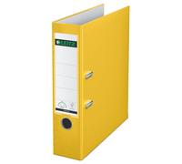 Leitz Raccoglitore con Meccanismo a Leva 180° in Plastica, Formato Commerciale Dorso 8.2 cm, Giallo, 10105015