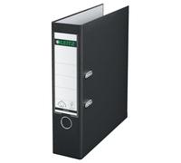 Leitz Raccoglitore con Meccanismo a Leva 180° in Plastica, Formato Commerciale Dorso 8.2 cm, Nero, 10105095