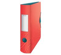 Leitz Raccoglitore con Meccanismo a Leva 180° Urban Chic, Formato A4, Dorso 8.2 cm, Rosso