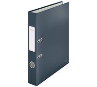 Leitz Raccoglitore con meccanismo a leva, Capacità 350 fogli, Formato A4, Dorso da 52 mm, Gamma Cosy, Grigio Velluto, 10620089