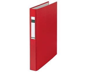 Leitz raccoglitore Standard, A4, PP, 2 anelli, 25 mm 2 anello a D rosso