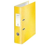 Leitz Registratore con meccanismo a leva 180° WOW A4 80mm, Giallo