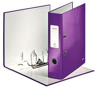 Leitz Registratore con meccanismo a leva 180° WOW A4 80mm, Viola