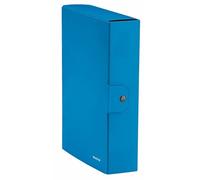 LEITZ Wow Cartella Progetti in Cartoncino Plastificato, Blu (Metallizzato), Dorso 8 cm